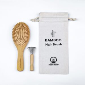 Bamboo Hair Brush Set
