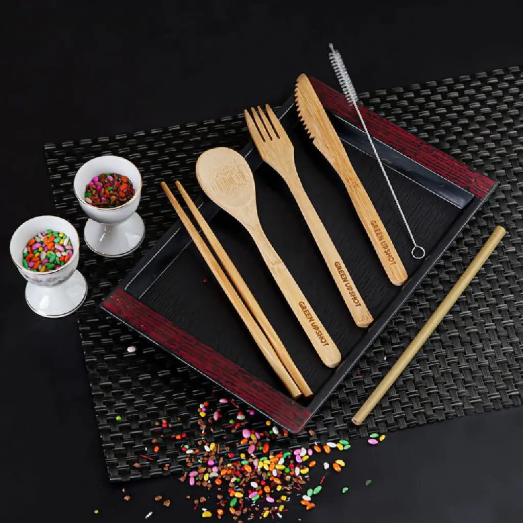 Bamboo Cutlery Travel Set