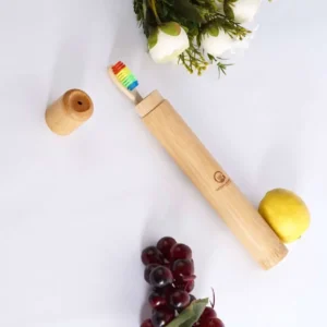 Bamboo Toothbrush Case