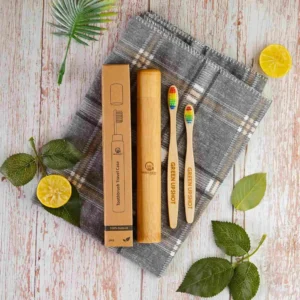 Bamboo Toothbrush Case
