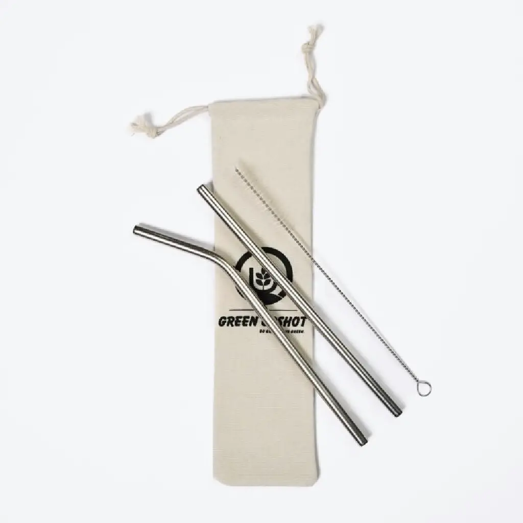 stainless steel straw set