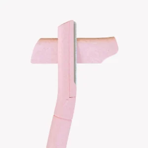 Eco-friendly wheat straw eyebrow razor pack displayed for sustainable beauty and at-home grooming use