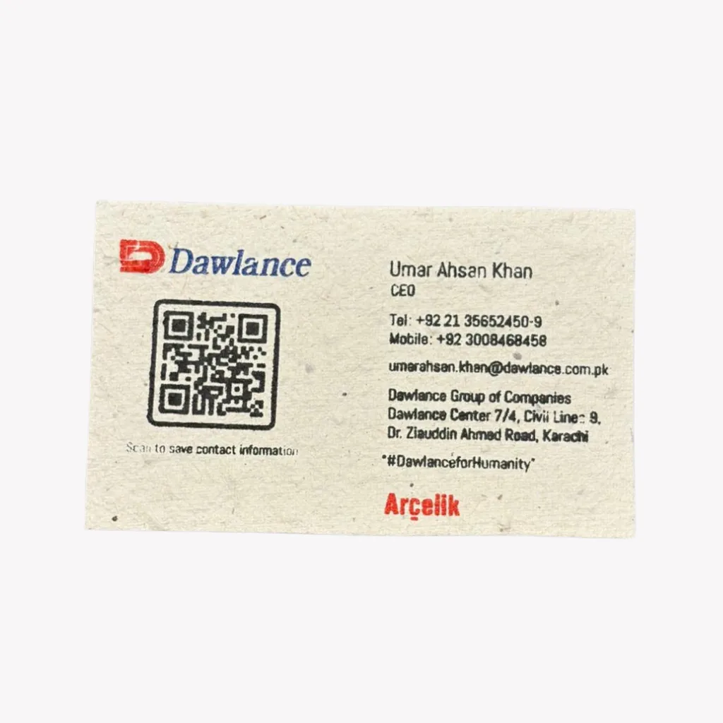 Eco-Friendly Recycled Business Cards