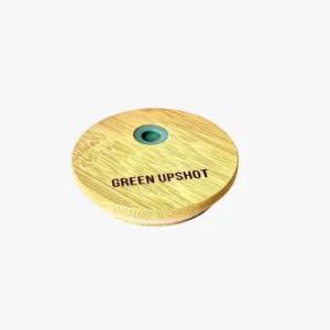 bamboo lid with straw hole for glass tumbler