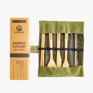 wooden cutlery travel set