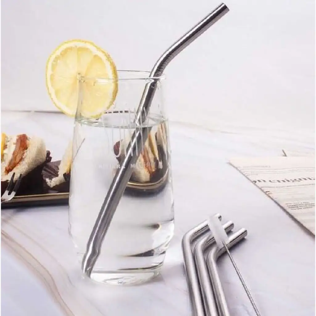 Reusable Stainless Steel Straws Set - Image 2