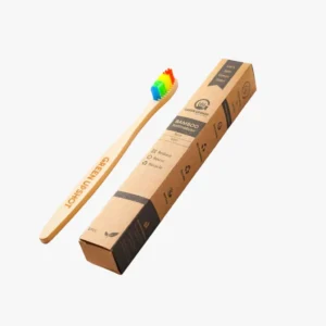 bamboo toothbrush with ergonomic adult handle