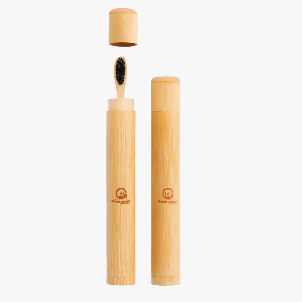 bamboo toothbrush case travel box