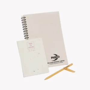 Recycled Paper Notebook with Seed Paper Cover
