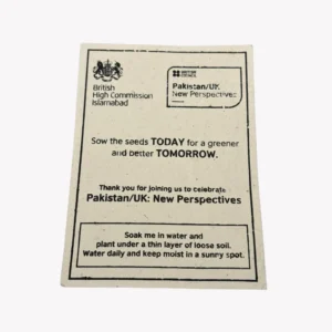 promotional invitation cards - plantable seed paper