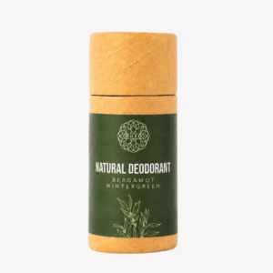 Scented natural deodorant with bergamot and wintergreen