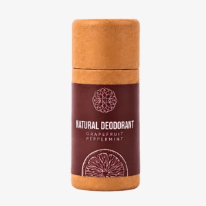 Grapefruit natural deodorant with peppermint essential oil