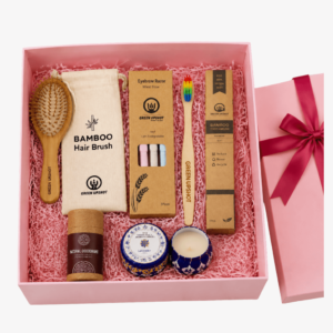 Women wellness box with natural self-care essentials