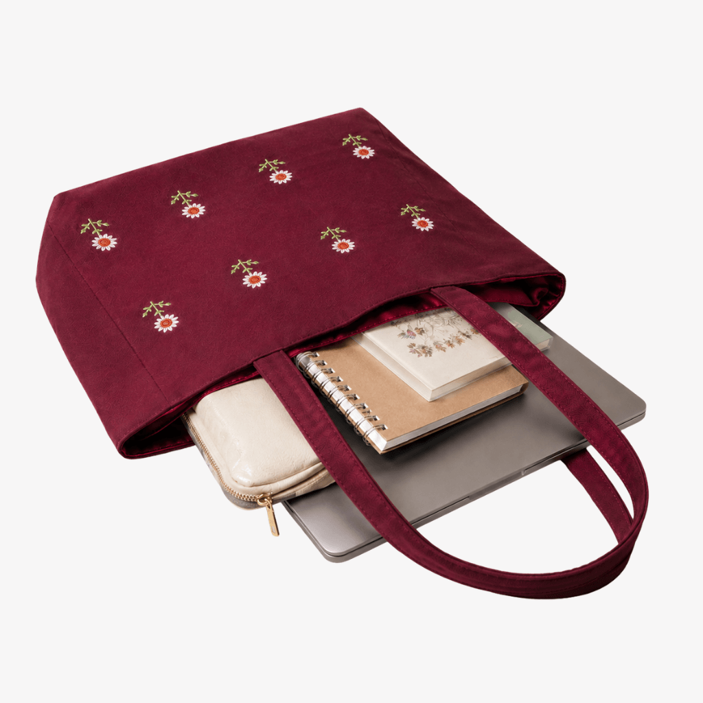Embroidered Tote Bag – Handmade by Women Artisans - Image 3