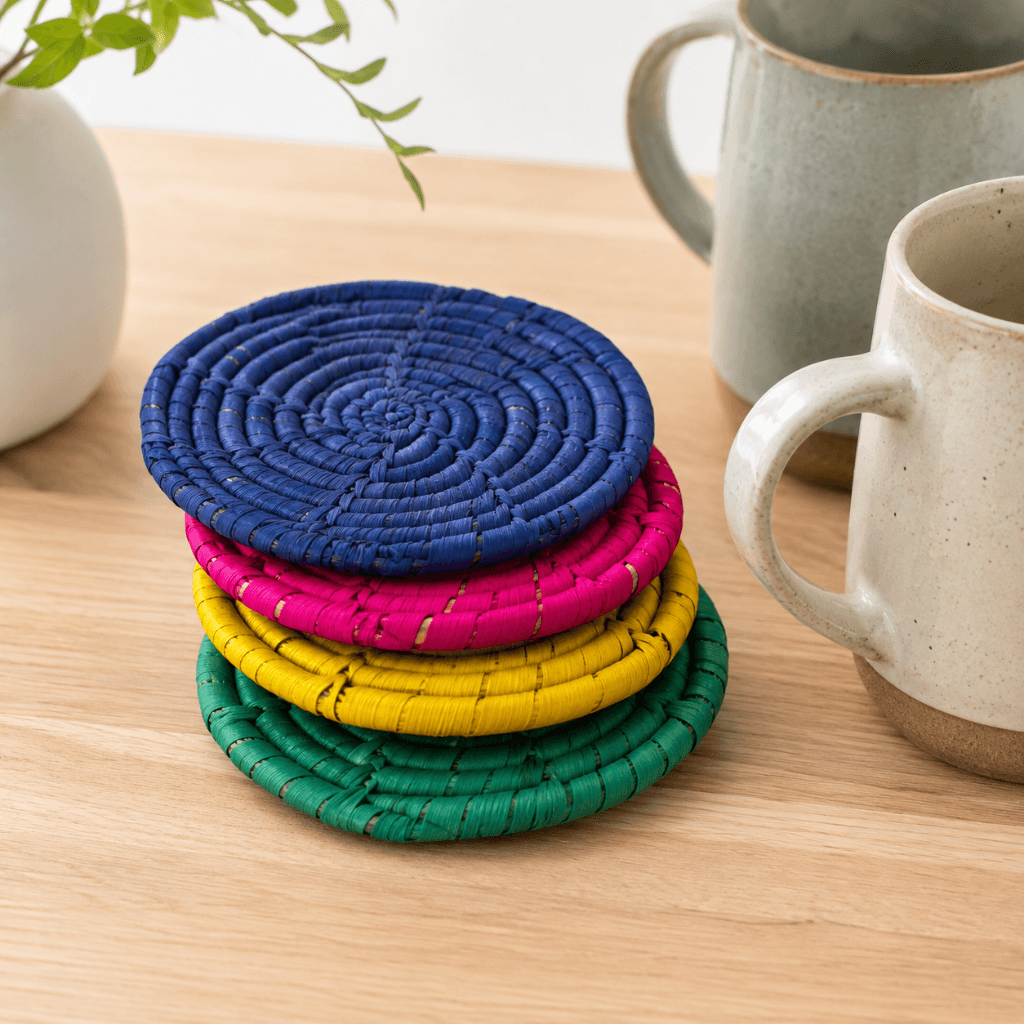 Table Coaster – Handcrafted Date Palm Leaf - Image 6