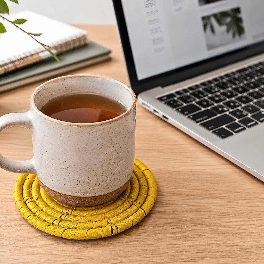 Table Coaster – Handcrafted Date Palm Leaf - Image 5